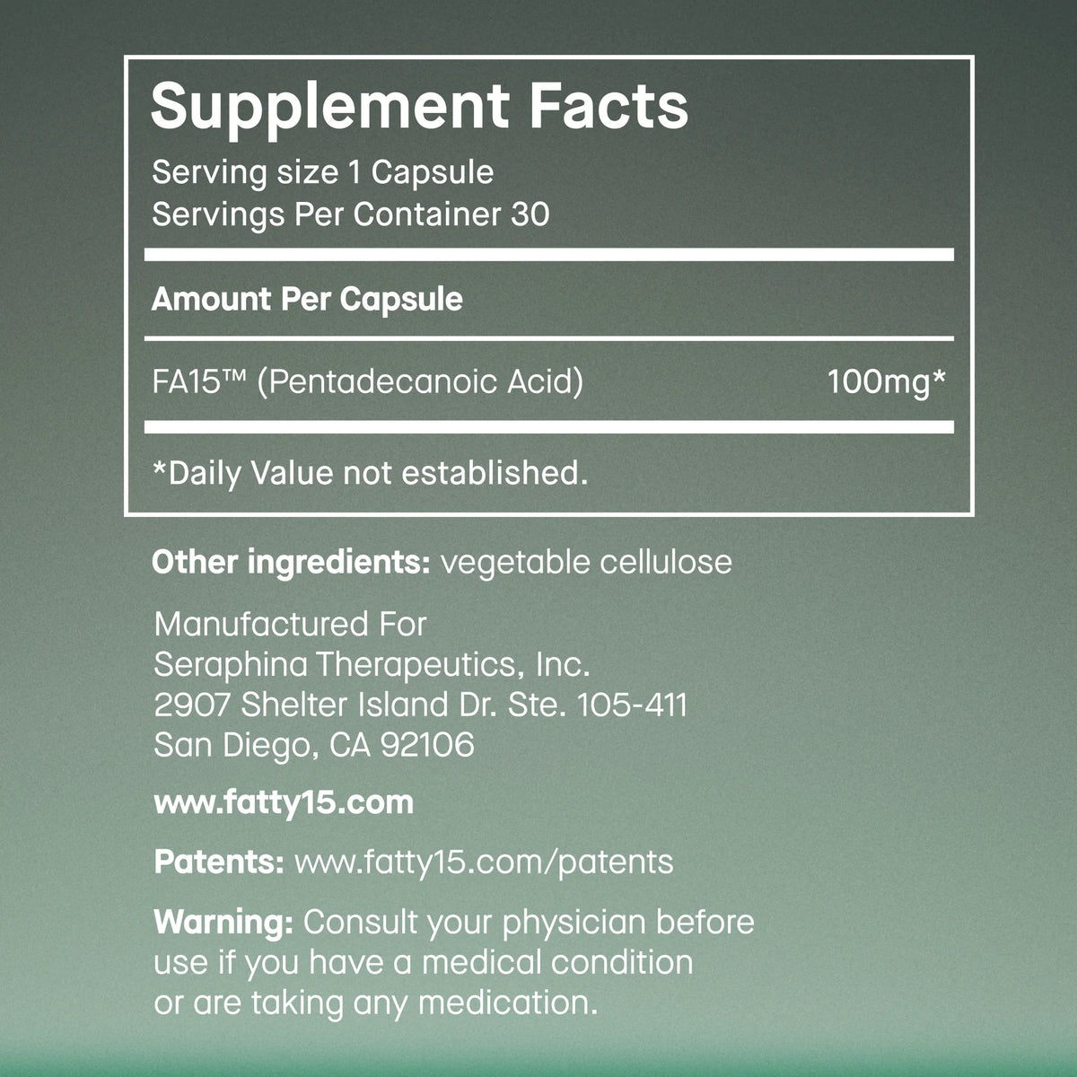 Fatty15 Daily Cellular Support